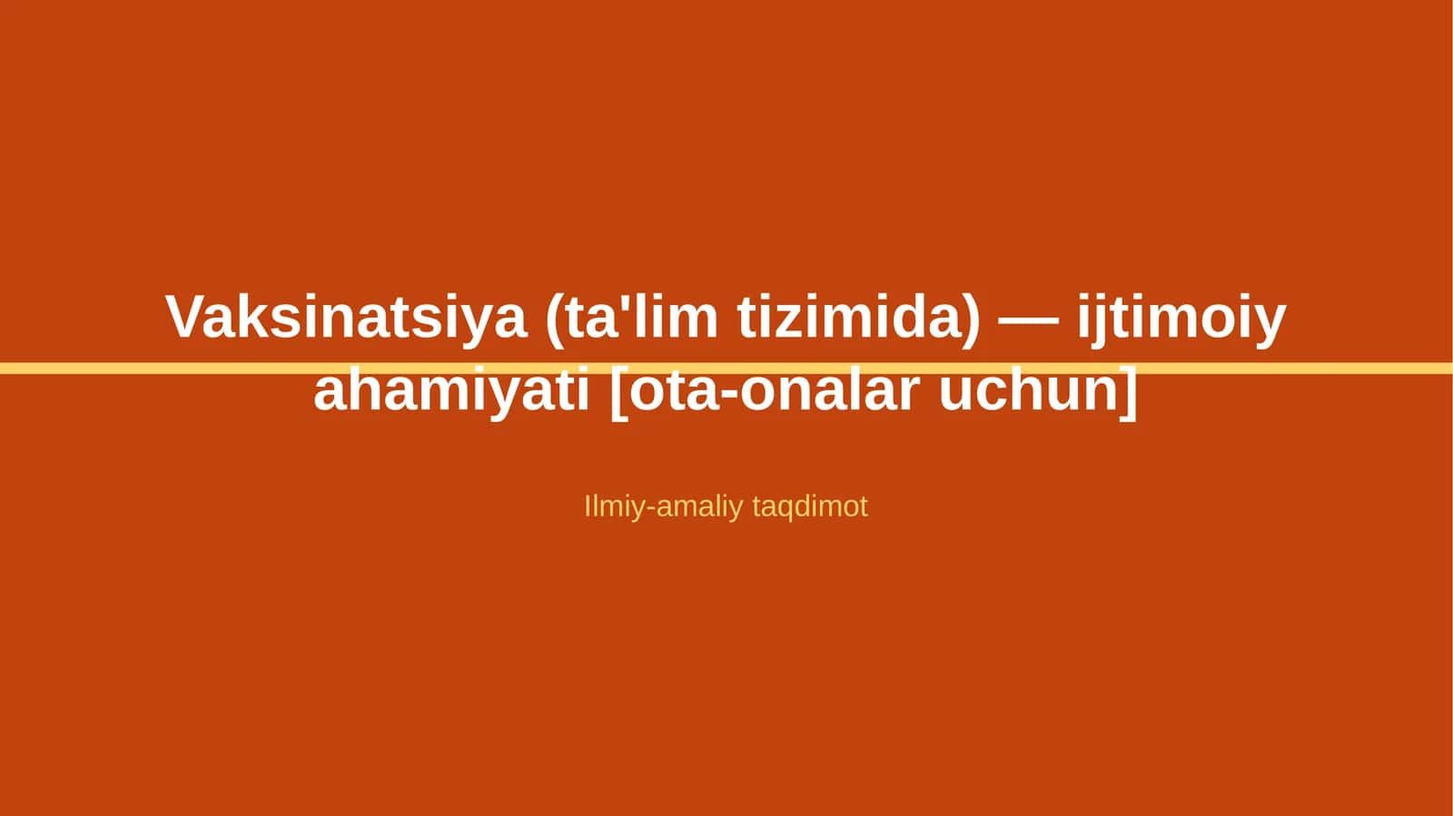 Vaksinatsiya (ta'lim tizimida) — ijtimoiy ahamiyati [ota-onalar uchun] 1
