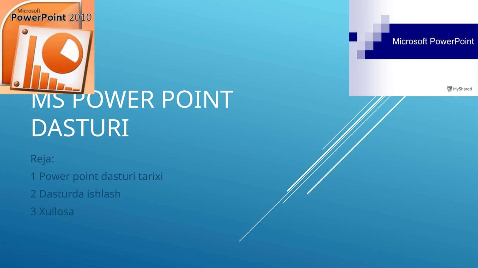 MS Power pointdasturi 1