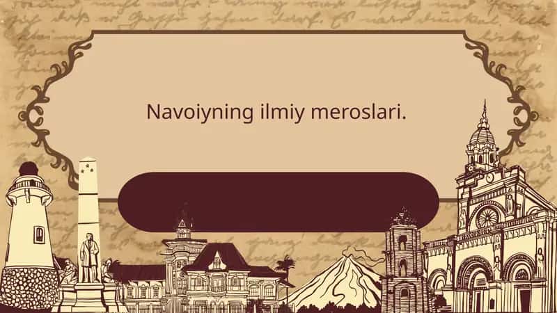 Navoiyning ilmiy meroslari 1