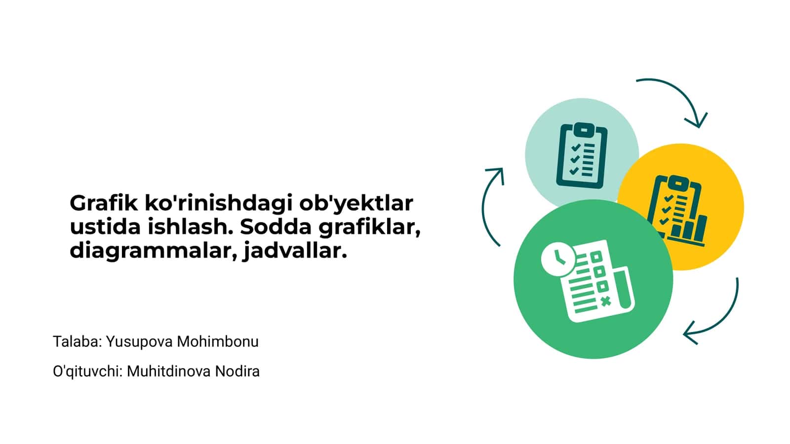 Grafik ko'rinishdagi ob'yektlar ustida ishlash 1
