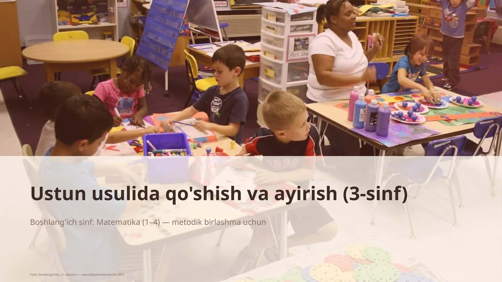 Ustun usulida qo'shish va ayirish (3-sinf) 1