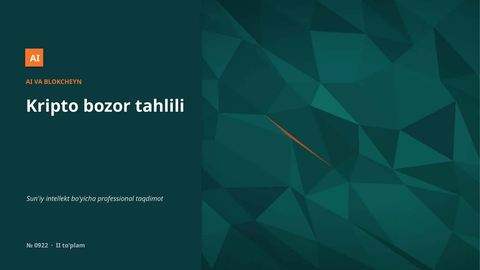 Kripto bozor tahlili 1