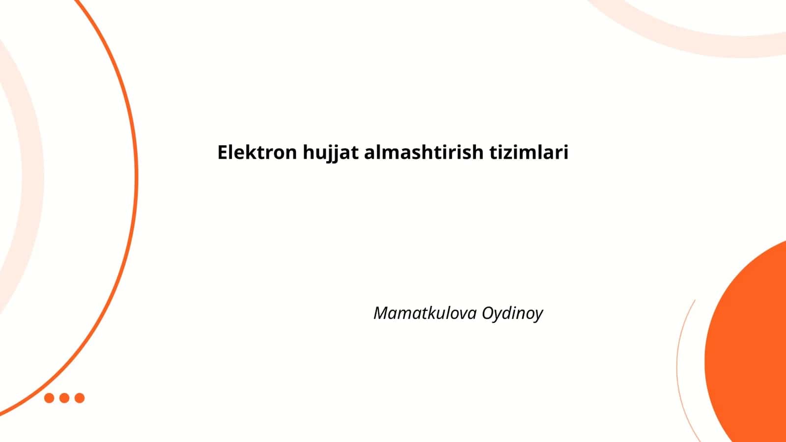Elektron hujjat almashtirish tizimlari 1