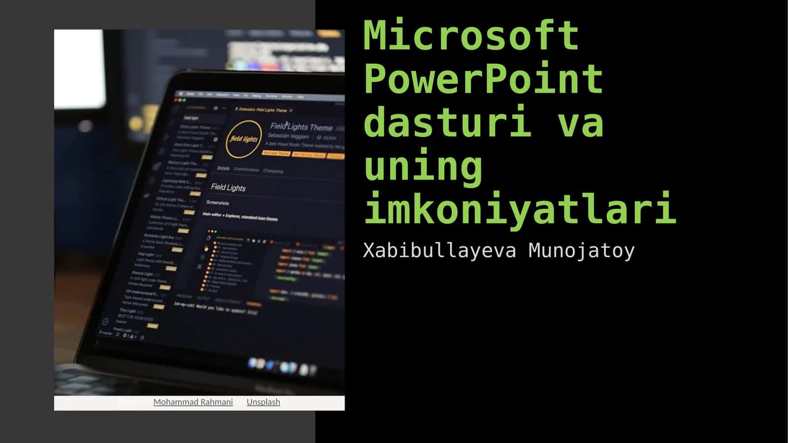 PowerPoint dasturi va uning imkoniyatlari 1