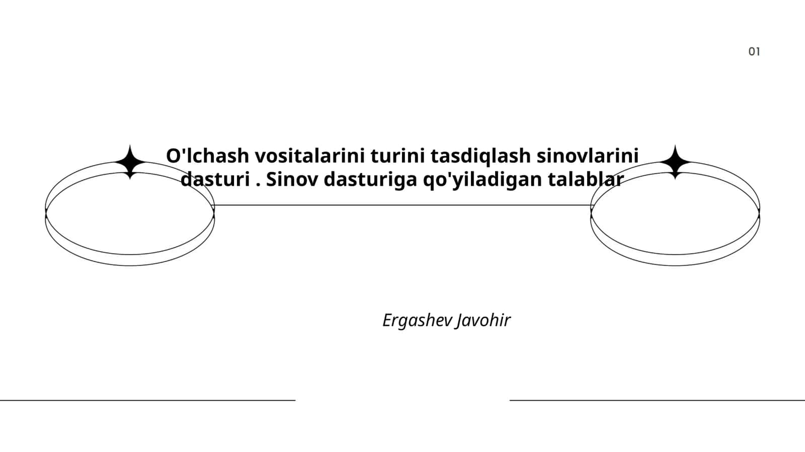 O'lchash vositalarini turini tasdiqlash sinovlarini dasturi 1