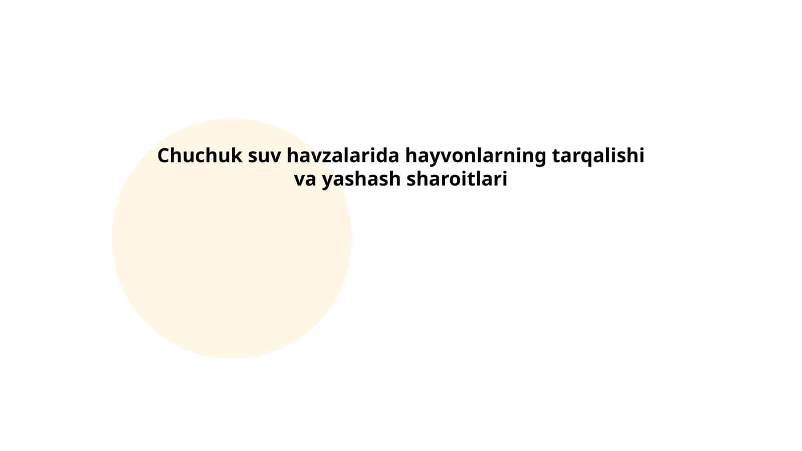 Chuchuk suv havzalarida baliqlarning hayoti 1