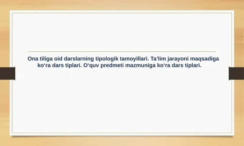 Ta'lim jarayoni maqsadi va ko'rinishlari 1