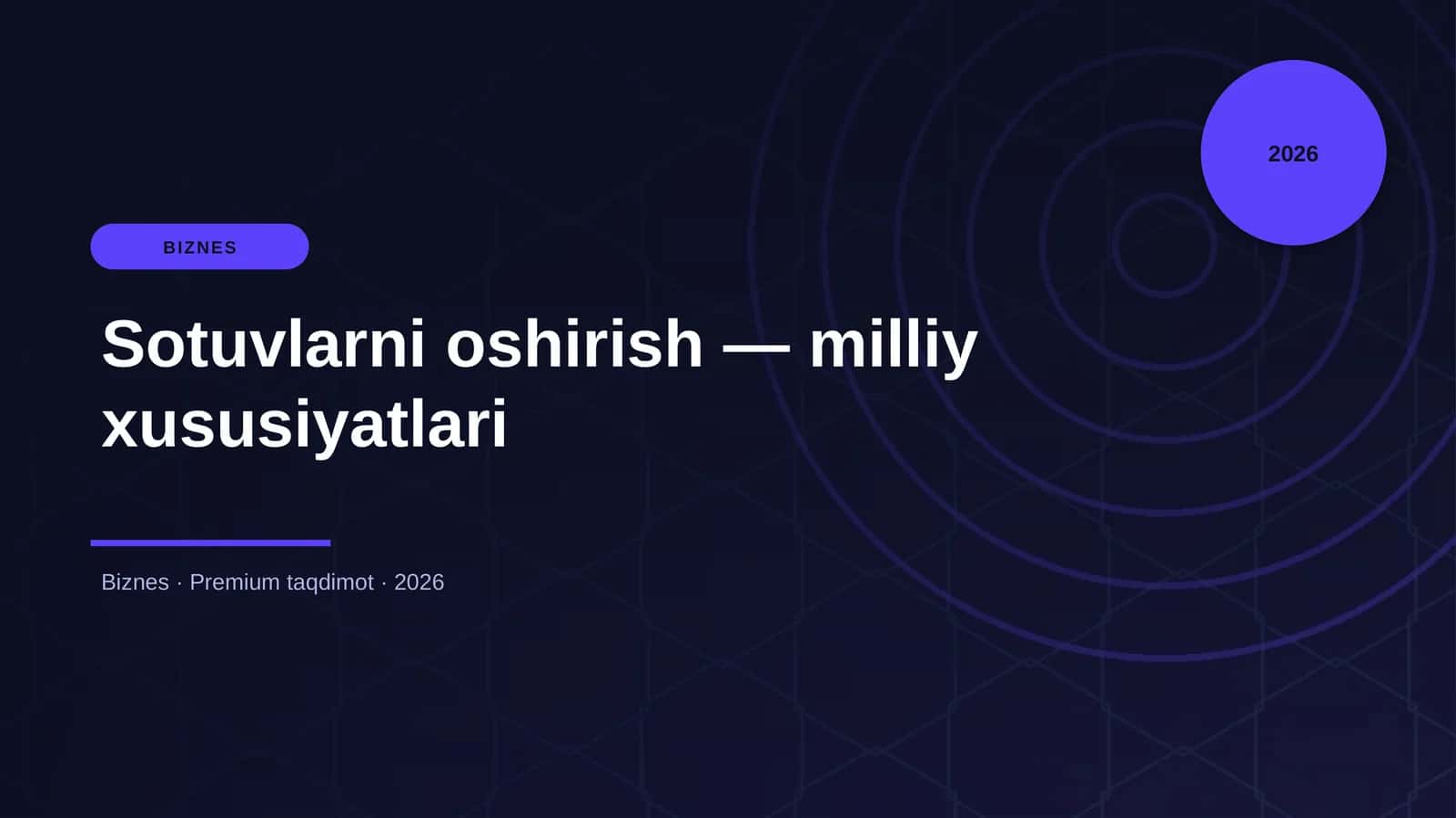 Sotuvlarni oshirish — milliy xususiyatlari 1