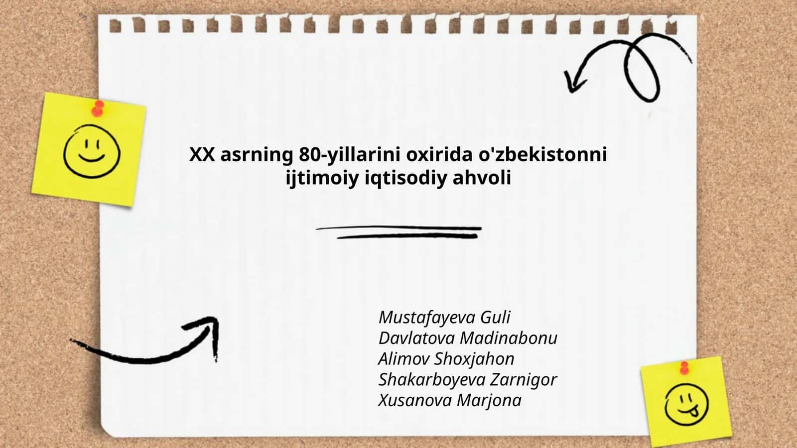XX asrning 80-yillarini oxirida o'zbekistonni ijtimoiy iqtisodiy ahvoli 1
