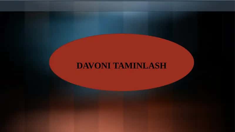 DAVONI TAMINLASH 1