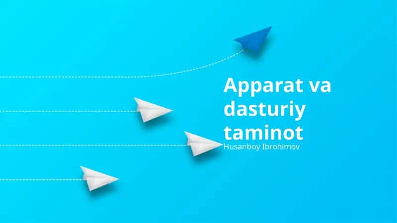 Apparat va Dasturiy Ta'minot 1