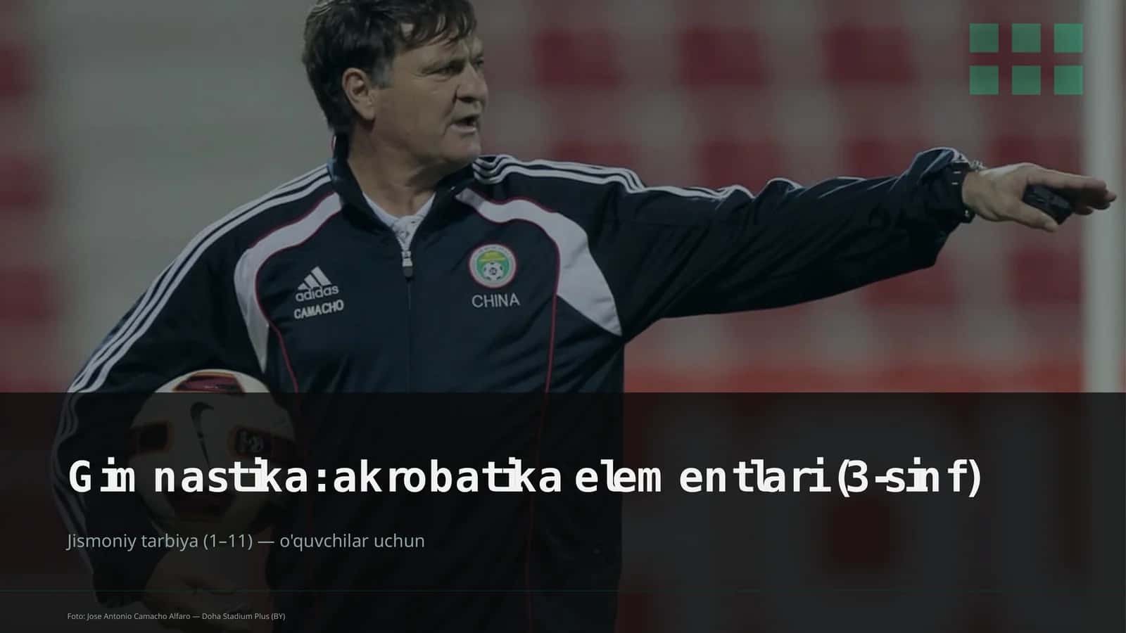 Gimnastika: akrobatika elementlari (3-sinf) 1