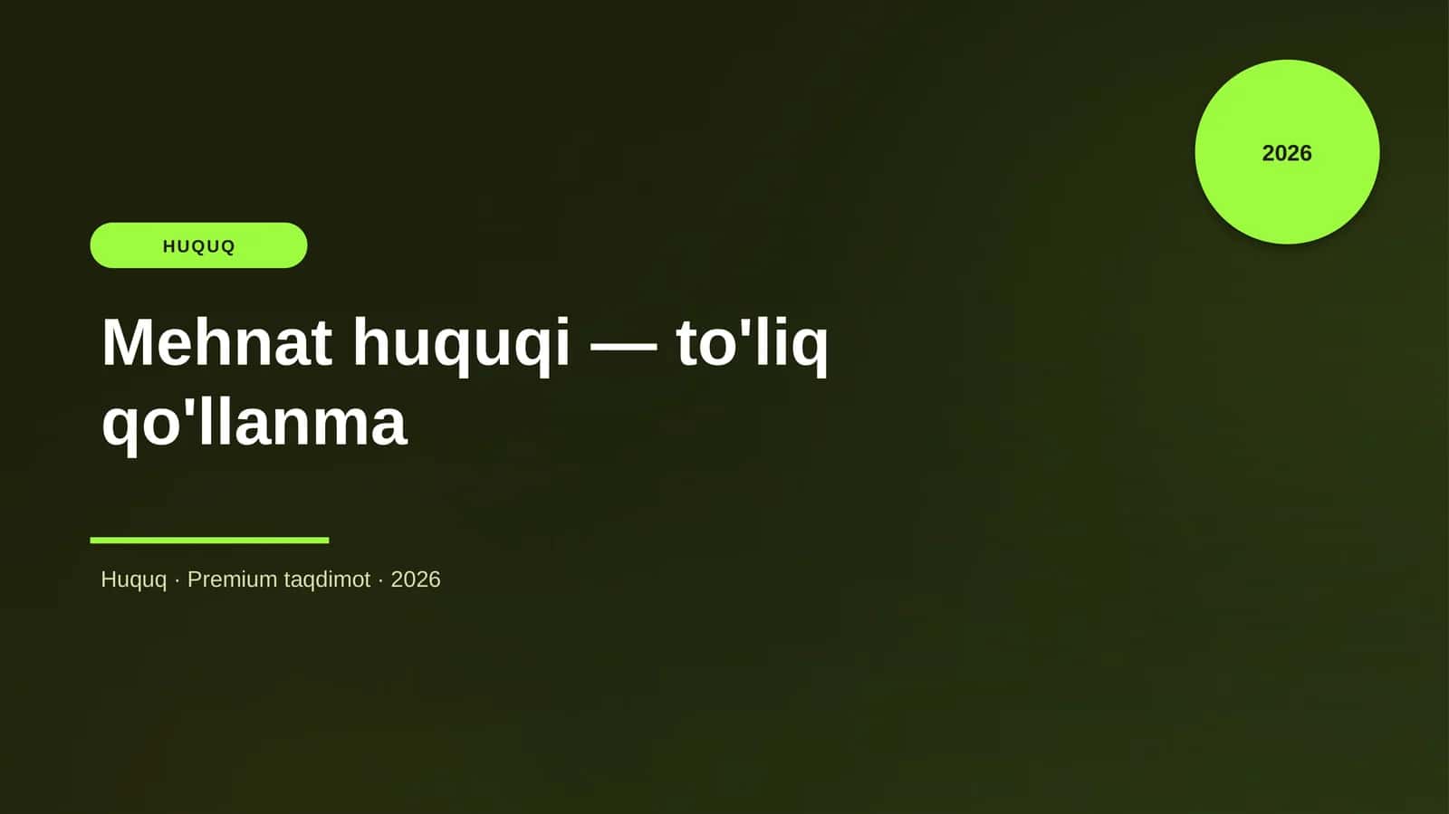 Mehdat huquqi - to'liq qo'llanma 1