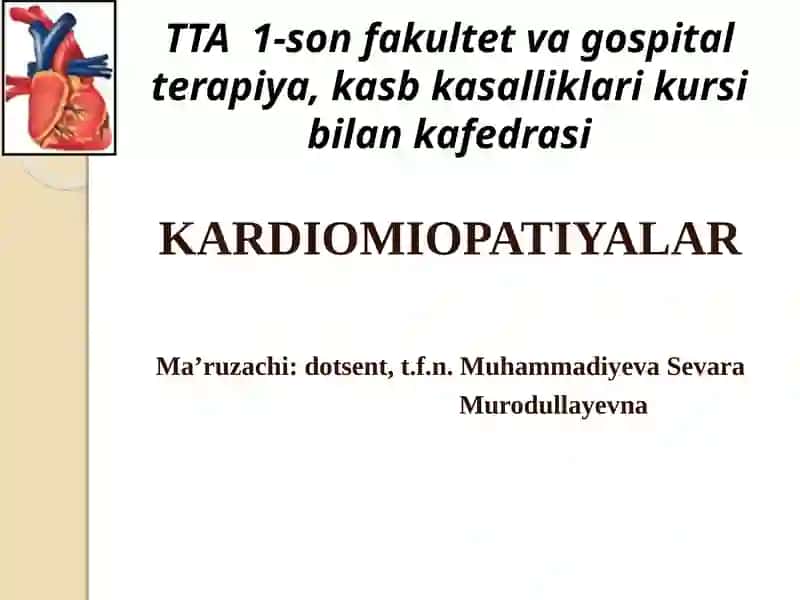KARDIOMIOPATIYALAR