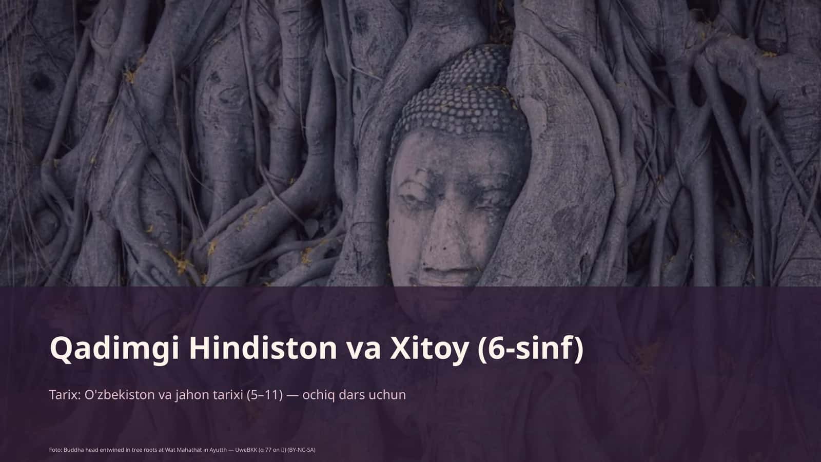 Qadimgi Hindiston va Xitoy (6-sinf) 1