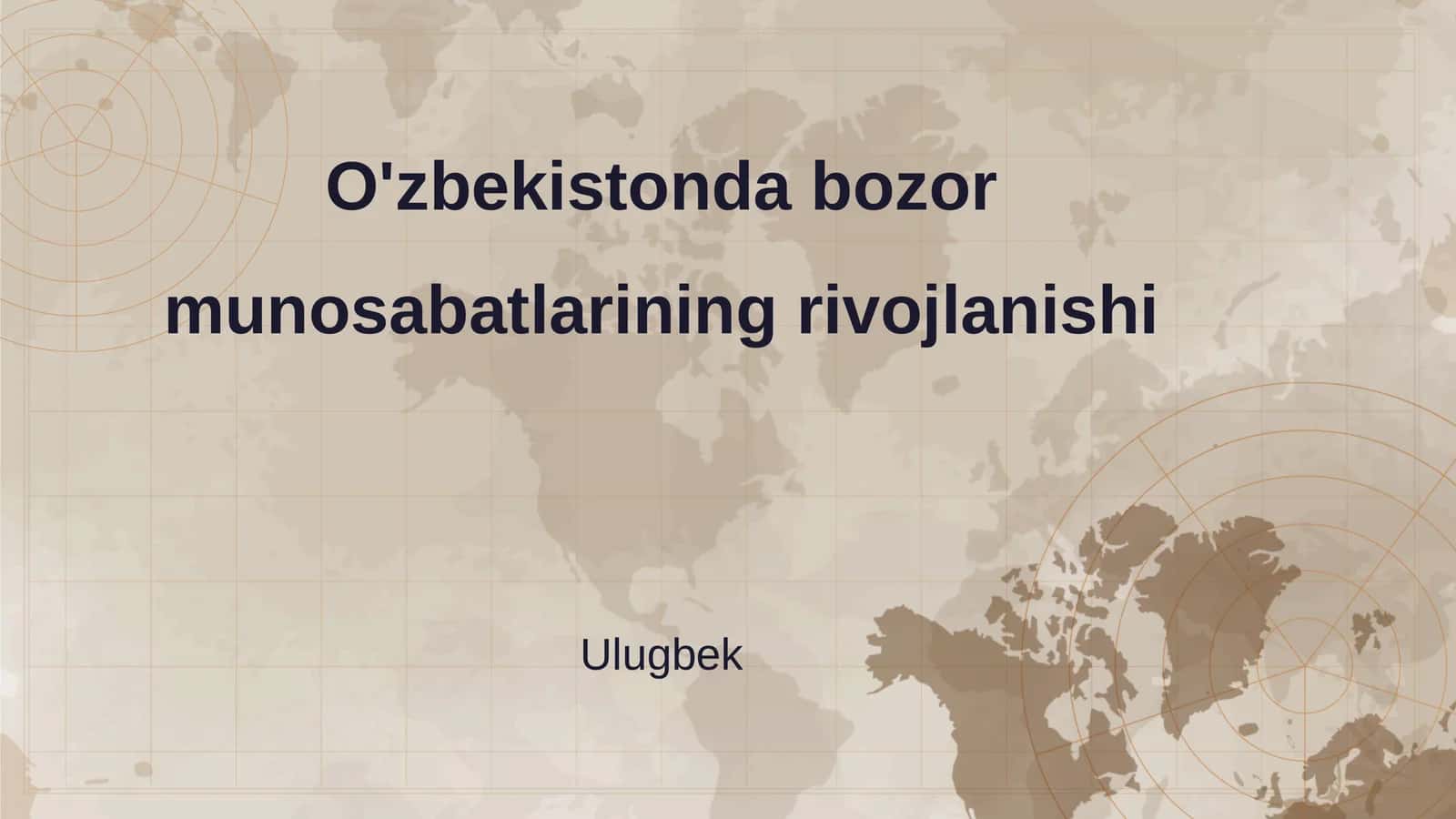 O'zbekistonda bozor munosabatlarining rivojlanishi 1