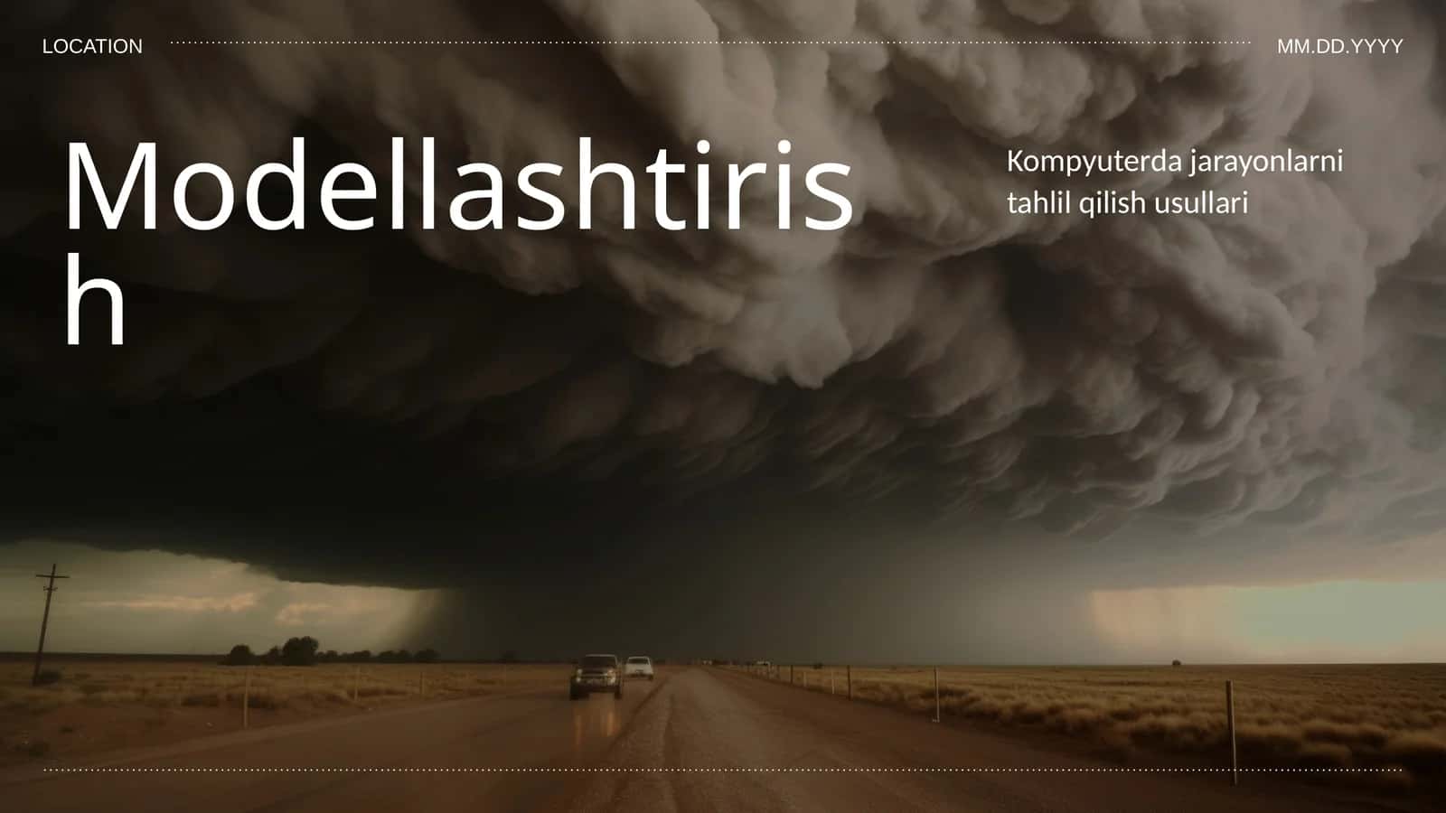 Modellashtirish 1