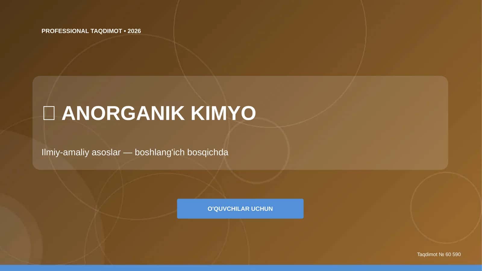 ANORGANIK KIMYO 1