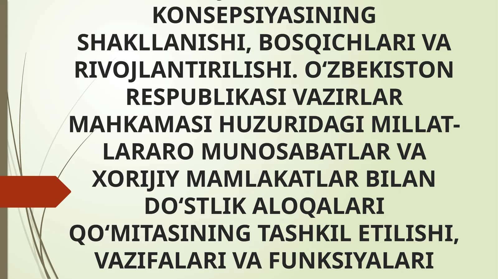 Kuchli Ijtimoiy Siyosat Konsepsiyasi 1