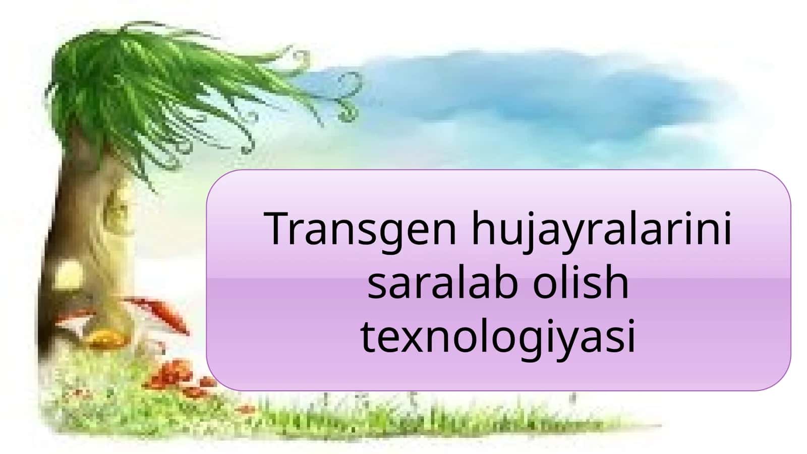 Transgenhujayralarinisaralabolishtexnologiyasi 1