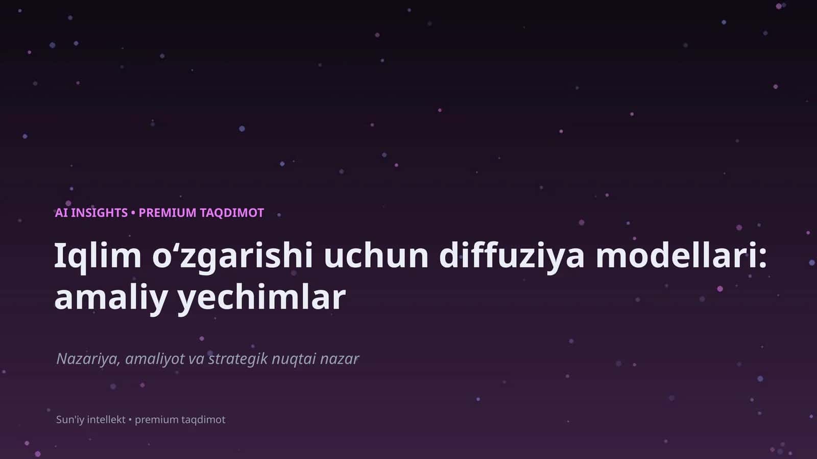 Sun'iy intellekt • premium taqdimot 1