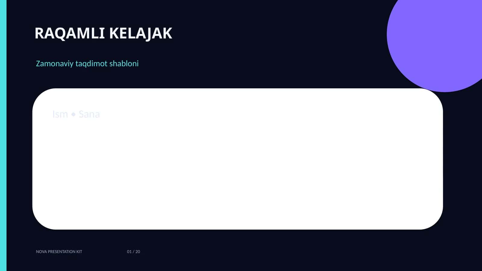 RAQAMLI KELAJAK 1
