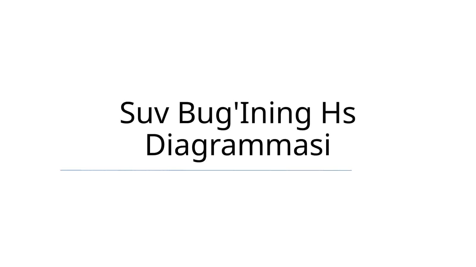 Suv Bug'Ining Hs Diagrammasi 1
