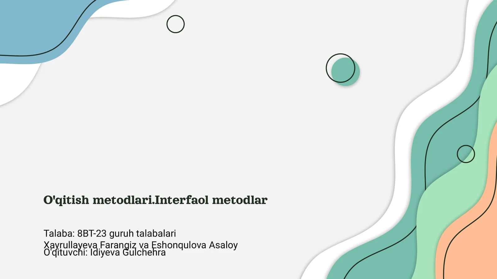 Interfaol metodlar 1