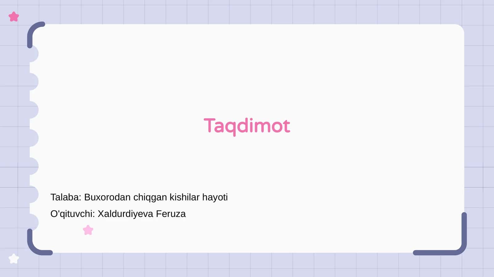 Taqdimot 1