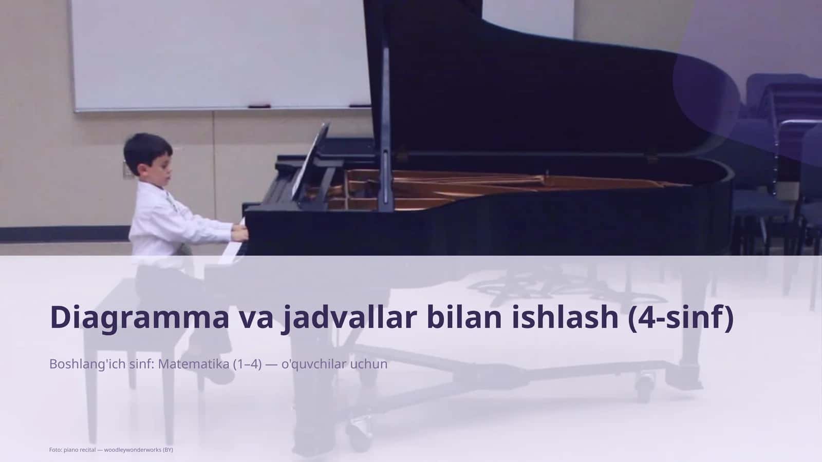 Diagramma va jadvallar bilan ishlash (4-sinf) 1
