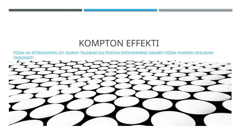 Kompton effekti 1