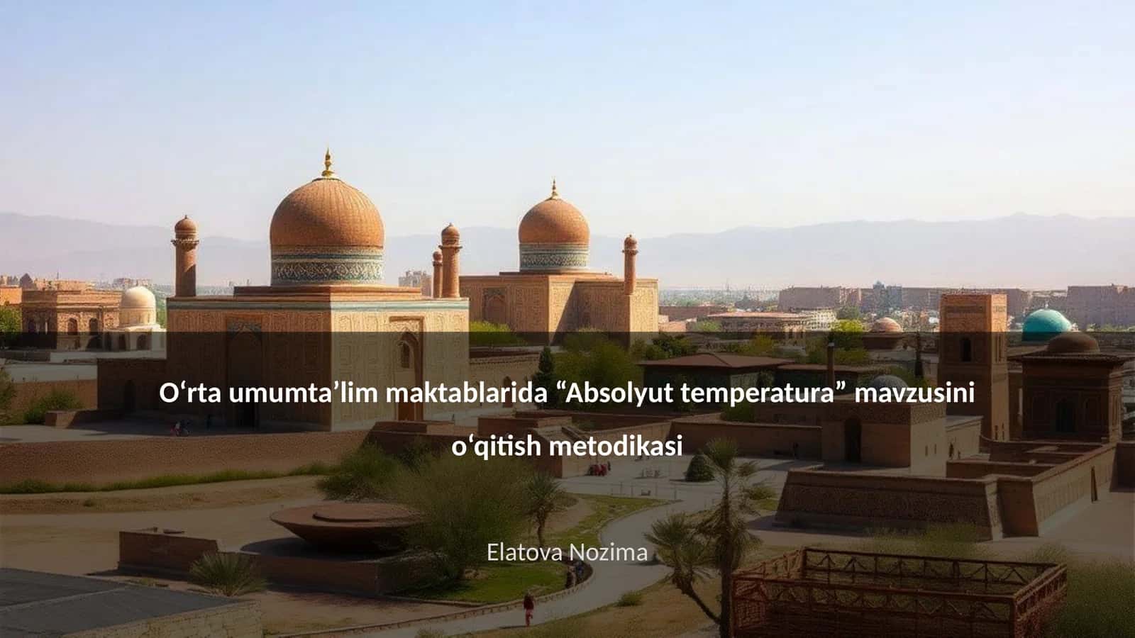 Absolyut temperatura 1