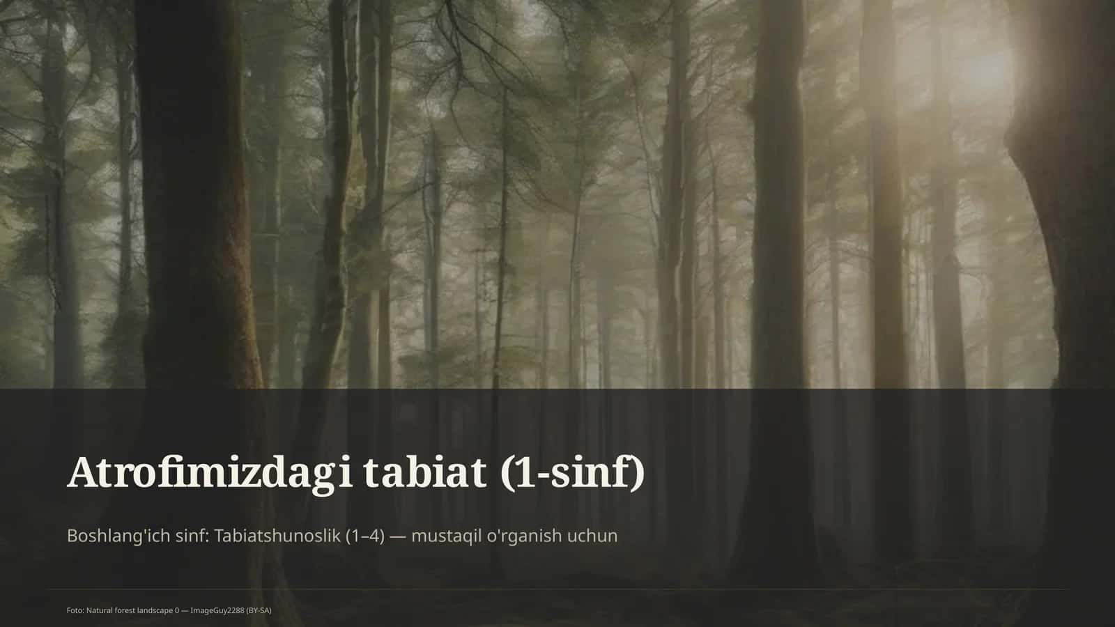 Atrofimizdagi tabiat (1-sinf) 1