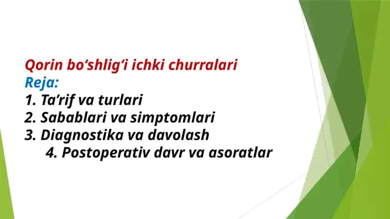 Qorin boʻshligʻi ichki churralari 1