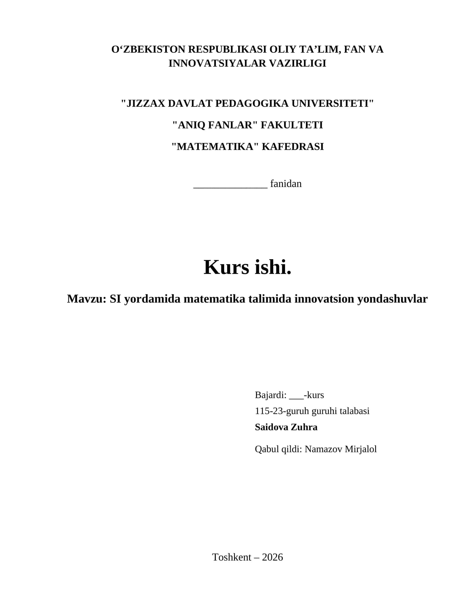SI yordamida matematika talimida innovatsion yondashuvlar 1