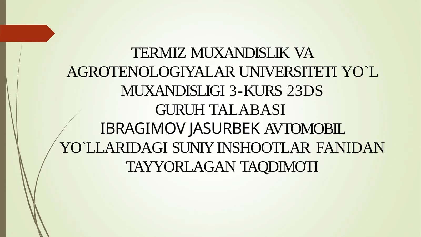 Avtomobil va shahar yo‘llaridagi ko‘priklar, inshootlar va quvurlar 1