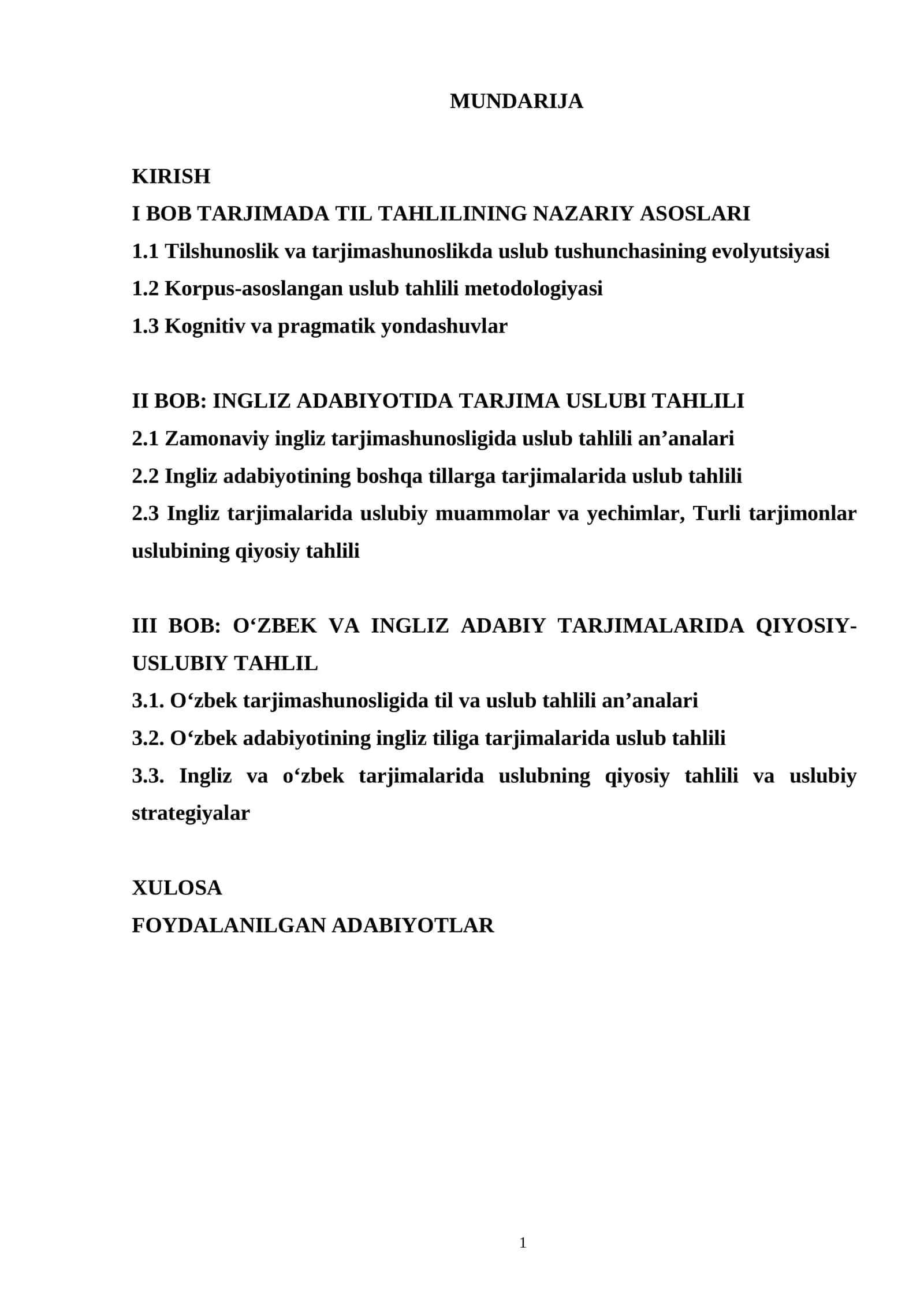 Tarjimada til va uslub tahlili 1