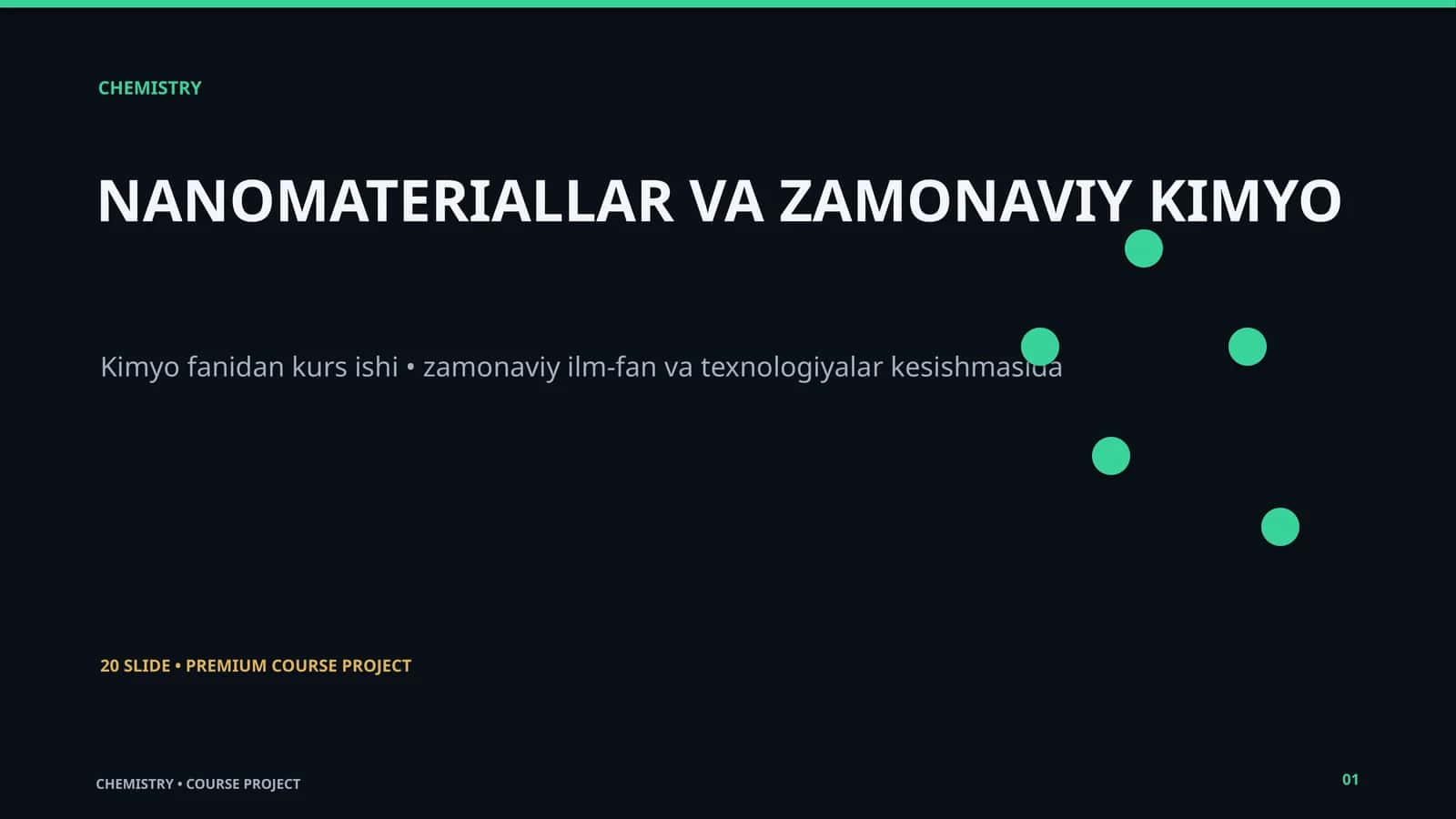NANOMATERIALLAR VA ZAMONAVIY KIMYO 1