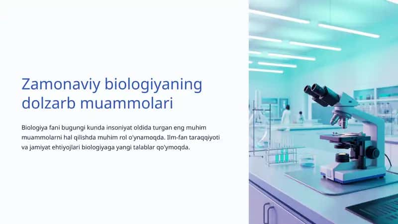 Zamonaviy biologiyaning dolzarb muammolari 1