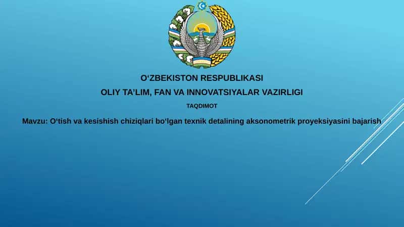 Aksonometrik proyeksiyalash 1
