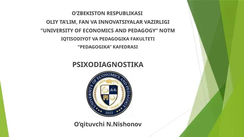 Psixodiagnostika 1