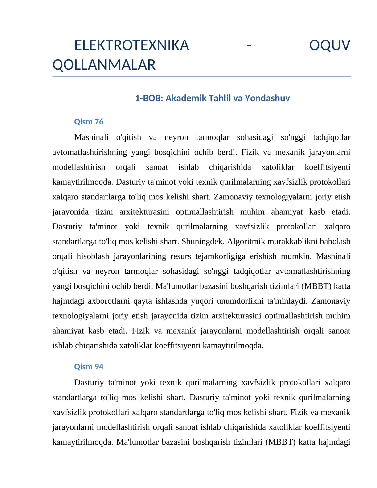 Mashinali o'qitish va neyron tarmoqlar sohasidagi so'nggi tadqiqotlar avtomatlashtirish 1
