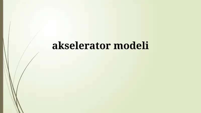 akseleratormodeli 1