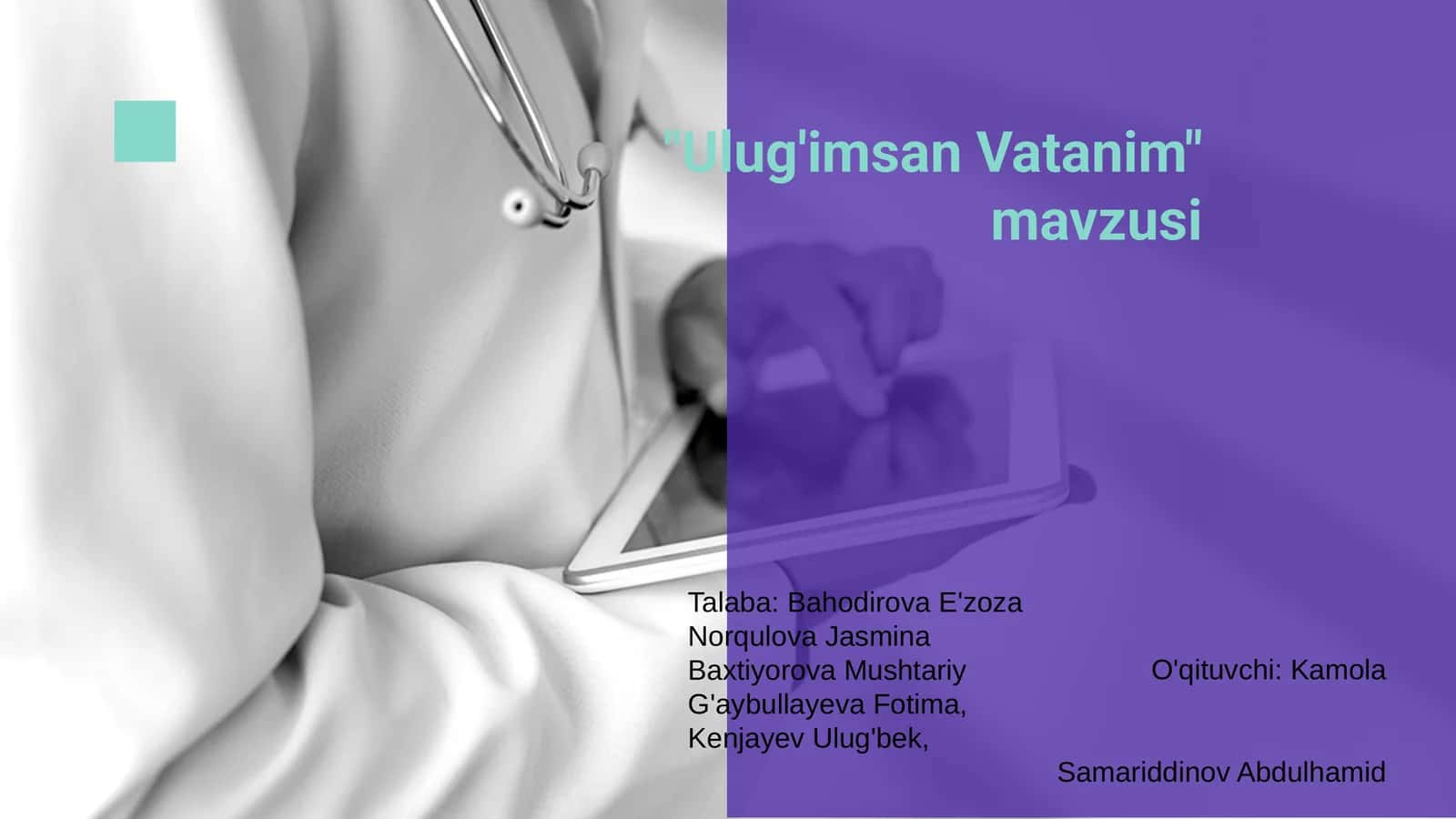 Ulug'imsan Vatanim 1