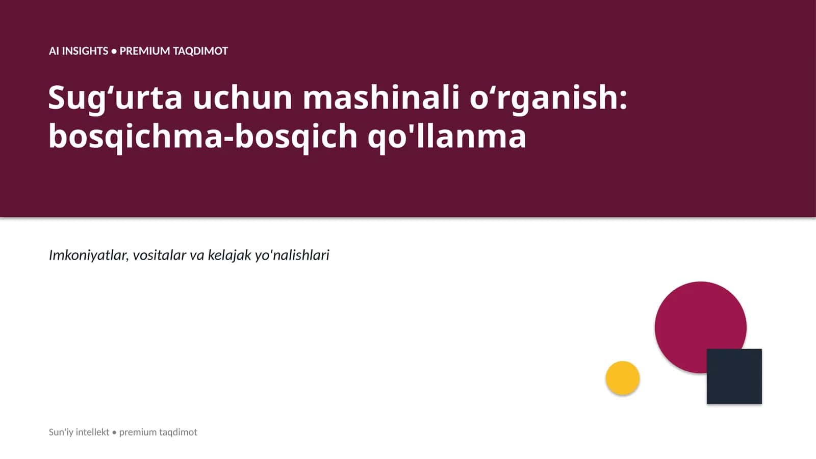 Sugʻurta uchun mashinali oʻrganish: bosqichma-bosqich qo'llanma 1