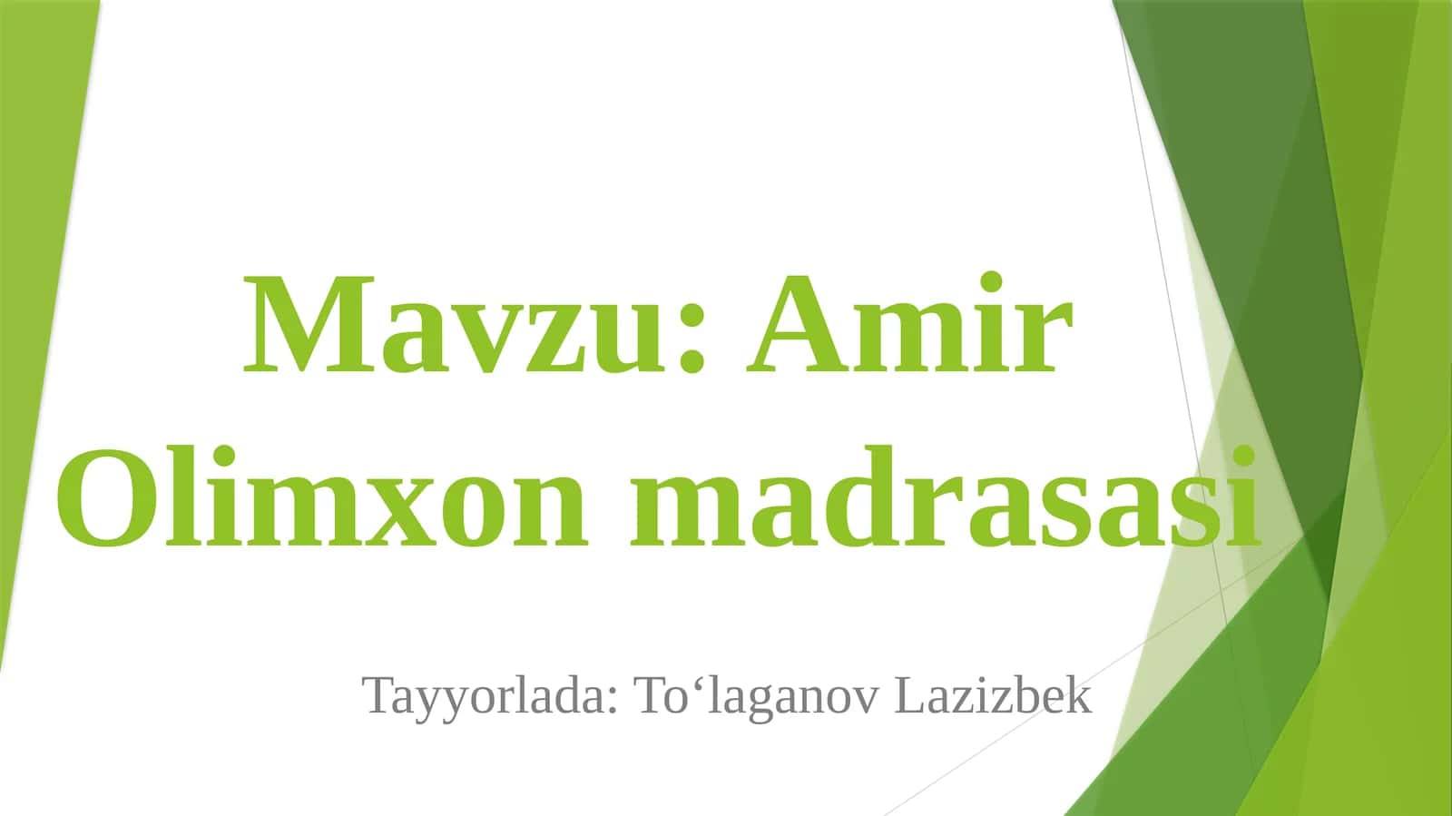 Amir Olimxonmadrasasi 1