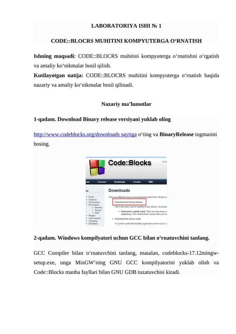 CODE::BLOCRS MUHITINI KOMPYUTERGA O‘RNATISH 1