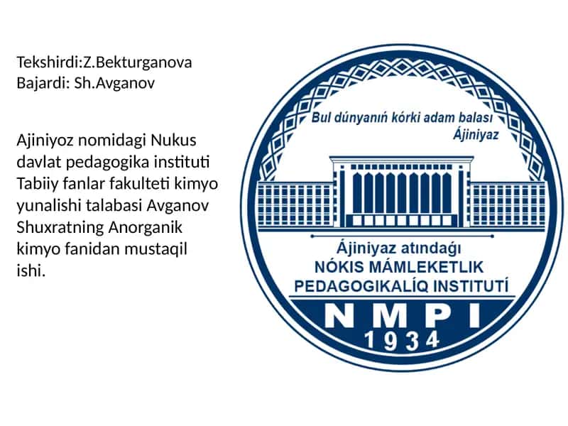 Kalsiyning Olinishi va Xossalari 1