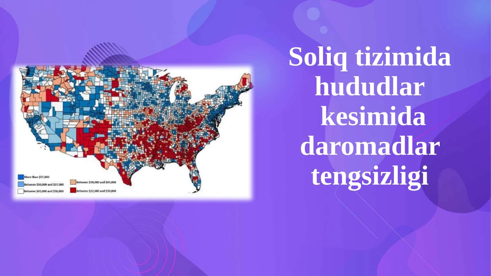Soliq tizimida hududlar kesimida daromadlar tengsizligi 1
