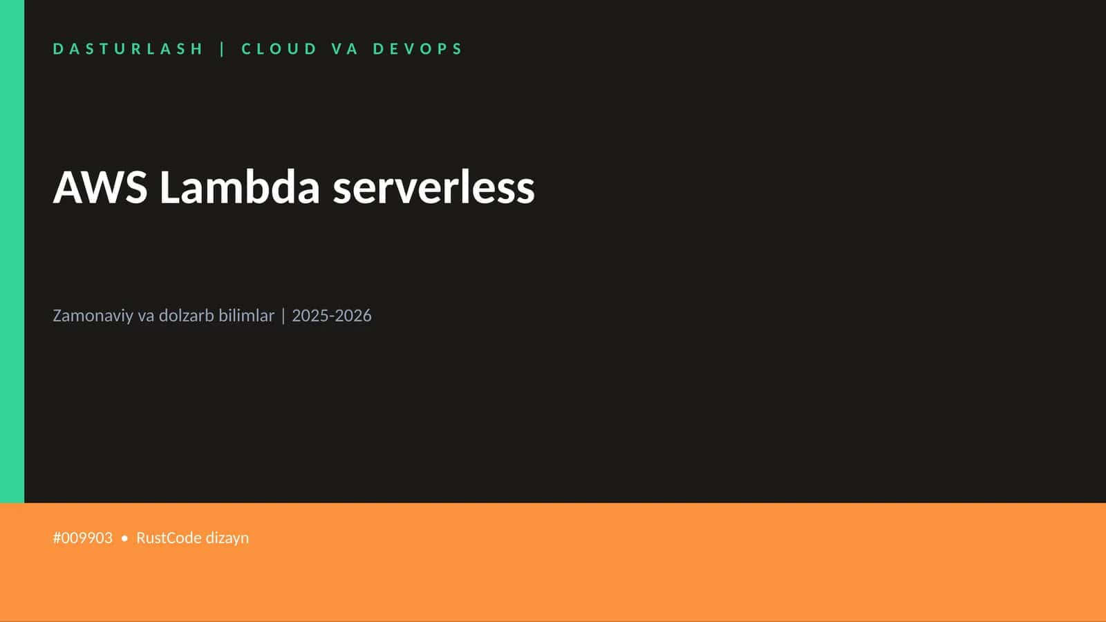 AWS Lambda serverless 1